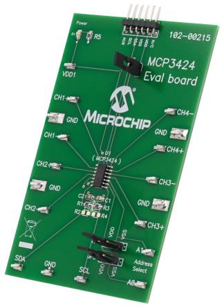 Microchip MCP3424EV 8252543
