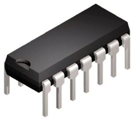 Microchip MCP604-I/P 8884869