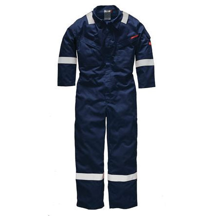Dickies FR5401 Lightweight Pyrovatex Coverall Navy 40R 9115423