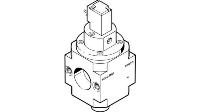 Festo 3/2 Closed, Monostable Pneumatic Manual Control Valve HEE Series