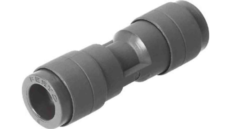 Festo Straight Tube-to-Tube Adaptor to Push In 10 mm to Push In 10 mm, QS Series
