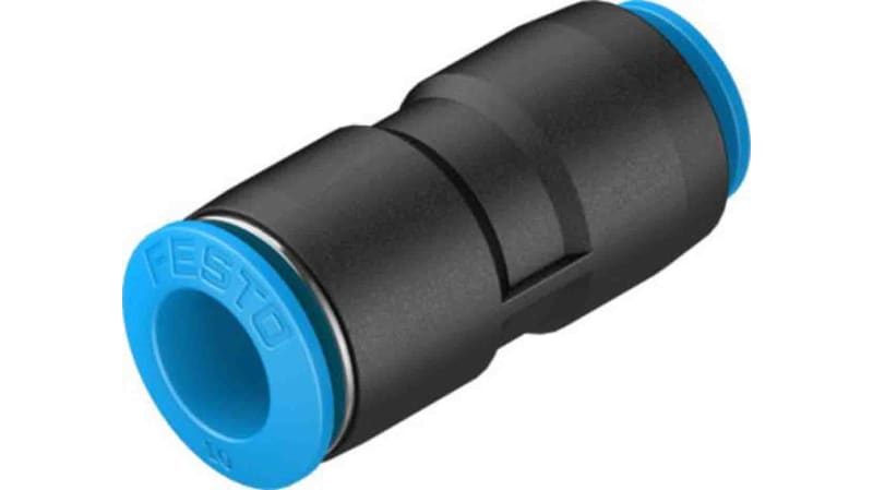 Festo Straight Tube-to-Tube Adaptor to Push In 10 mm to Push In 8 mm, QS Series