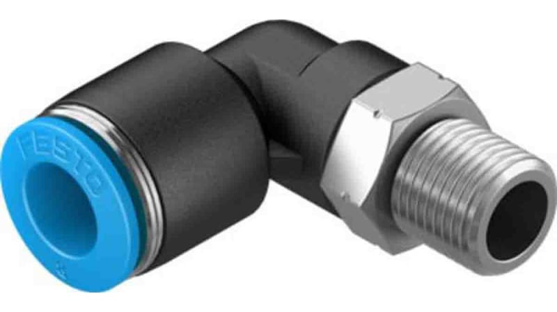 Festo Elbow Threaded Adaptor to R 1/8 Male to Push In 8 mm