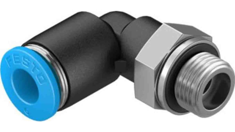 Festo Elbow Threaded Adaptor to G 1/8 Male to Push In 6 mm