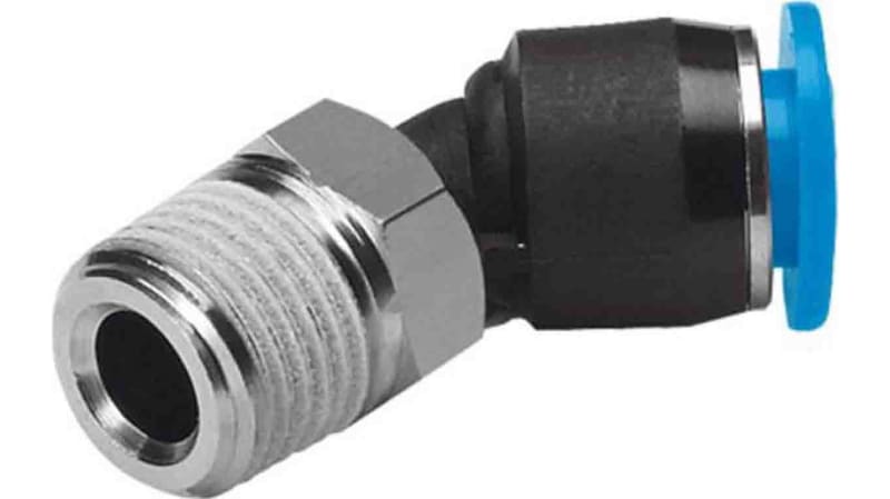 Festo Elbow Threaded Adaptor to R 1/8 Male to Push In 8 mm