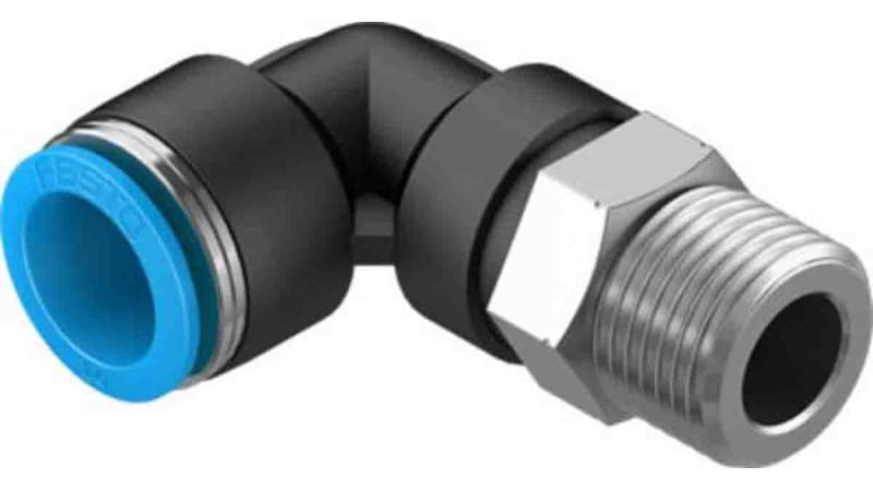 Festo Elbow Threaded Adaptor to R 1/2 Male to Push In 16 mm