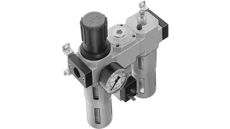 Festo G 1/2 FRL, Manual Drain, 40μm Filtration Size
