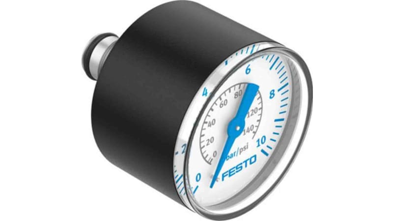 Festo Pneumatic Pressure Gauge 10bar, PAGN-40-10-P10