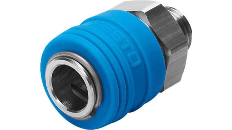 Festo Male Pneumatic Quick Connect Coupling, Threaded