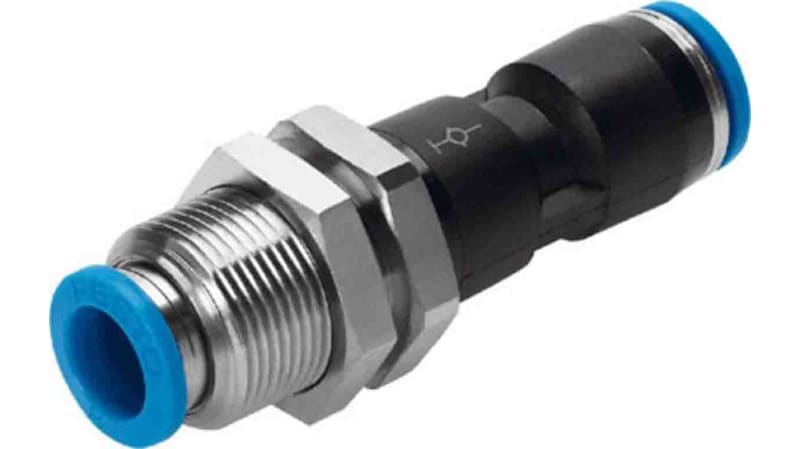 Festo Bulkhead Tube-to-Tube Adaptor to Push In 4 mm to Push In 4 mm, QS Series