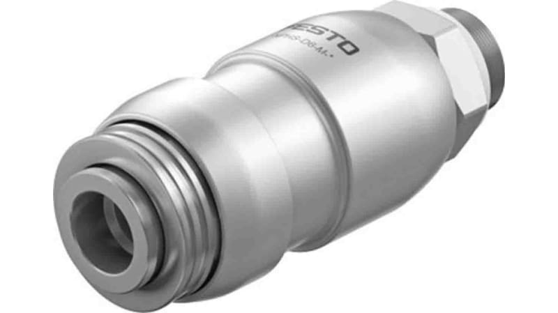 Festo Male Pneumatic Quick Connect Coupling, Threaded