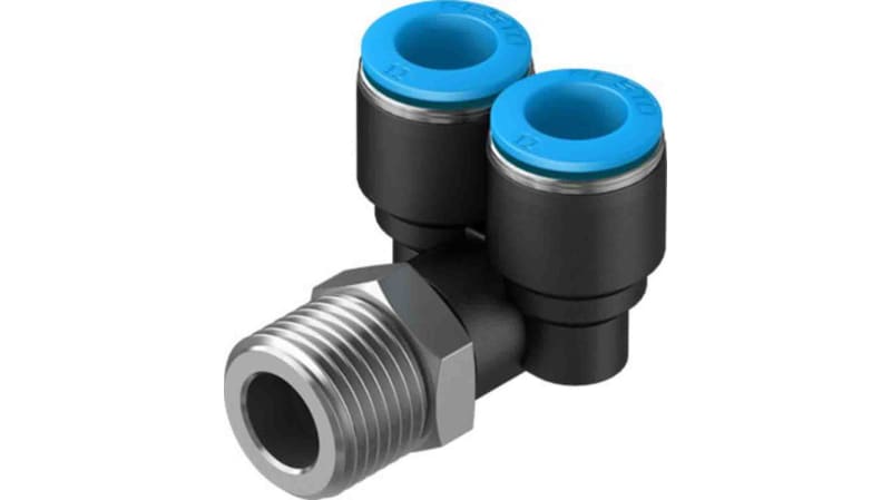 Festo Y Threaded Adaptor to Push In 12 mm to Push In 12 mm