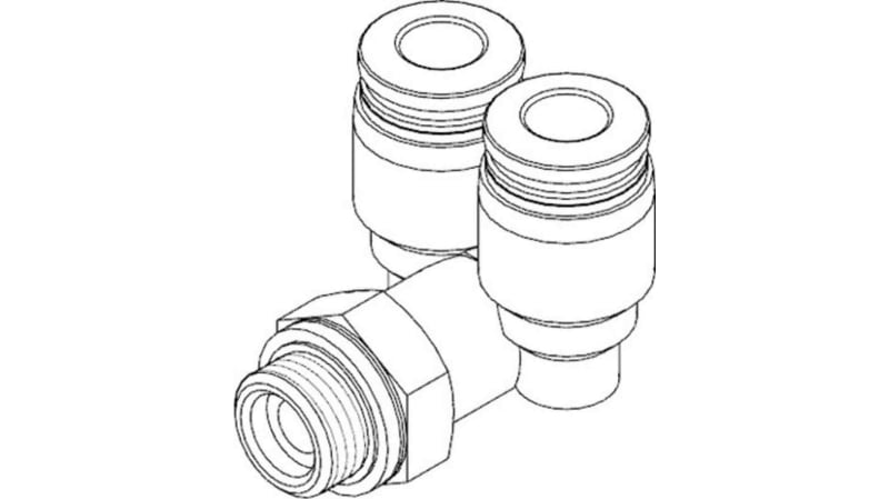 Festo Y Threaded Adaptor to Push In 12 mm to Push In 12 mm