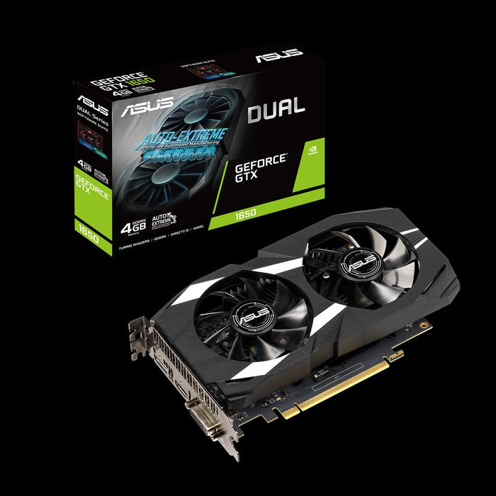 Card màn hình VGA ASUS DUAL-GTX1650-4G, 4GB, GDDR5, (ASU702)