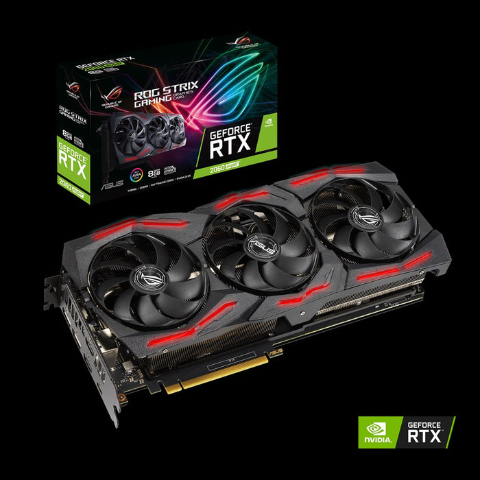 Card màn hình VGA ASUS ROG-STRIX-RTX2060S-8G-EVO-GAMING, 8GB, GDDR6, (ASU732)